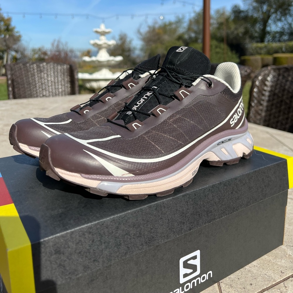 Salomon XT-6 FT sportstyle shoe  Shale / Chocolate Plum / Morganite.